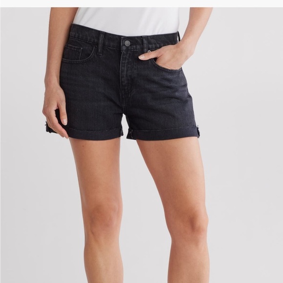 Frame Le Grand Garçon Denim Secrecy Black Jean Shorts | 28 - Picture 1 of 6